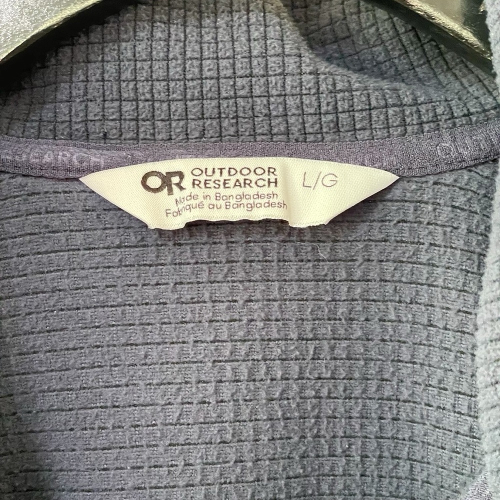 Outdoor Research Women’s Trail Mix Snap Pullover in Naval Blue - Picture 8 of 14